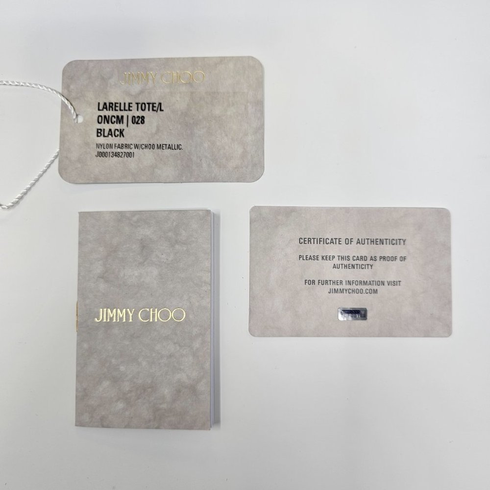 Jimmy Choo Larelle Appliquéd Shell Large Tote in Black - Picture 5 of 9